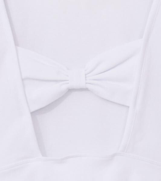 KangaROOS M&auml;dchen Sommer-Shirt mit S&uuml;&szlig;er Schleife im R&uuml;cken Freizeit-Top 12026408 Wei&szlig;
