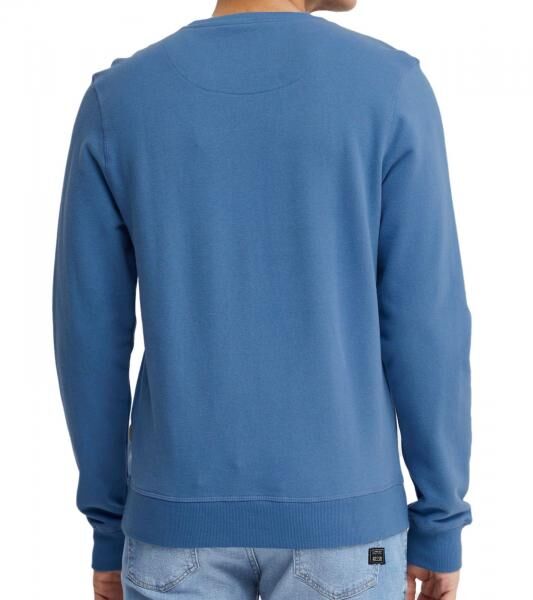 11 PROJECT Davin Herren Sweater mit UNIVERSITY Frontprint Baumwoll-Sweatshirt 20715943 194039 Blau