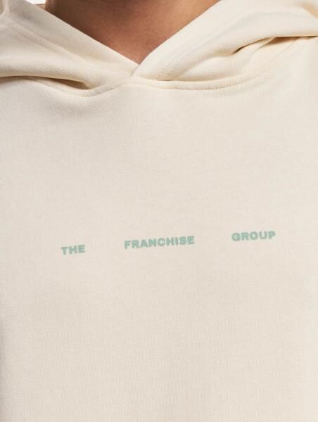Franchise Split Logo Hoody creme