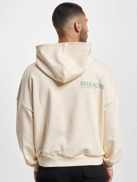 Franchise Split Logo Hoody creme