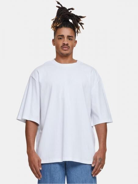 modernes Build Your Brand Herren T-Shirt Oversize 240 g/m&sup2; mit Baumwolle Wei&szlig;