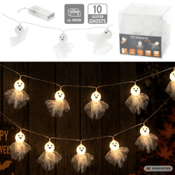 LED Lichterkette, Geist, ca. 160cmL