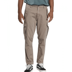 REDEFINED REBEL Jolan Herren Cargo-Hose im Utility-Look Anti Fit Baumwoll-Hose Ankle-Stil mit Tunnelzug am Beinende 226027 Braun
