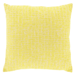 Unique Living Kissen „Sev“ in Zitronengelb, 45 x 45 cm