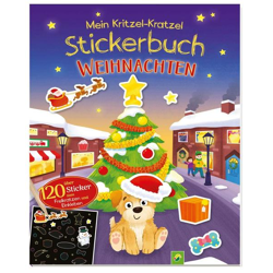 My Christmas Doodle-and-Scratch-Off Sticker Book