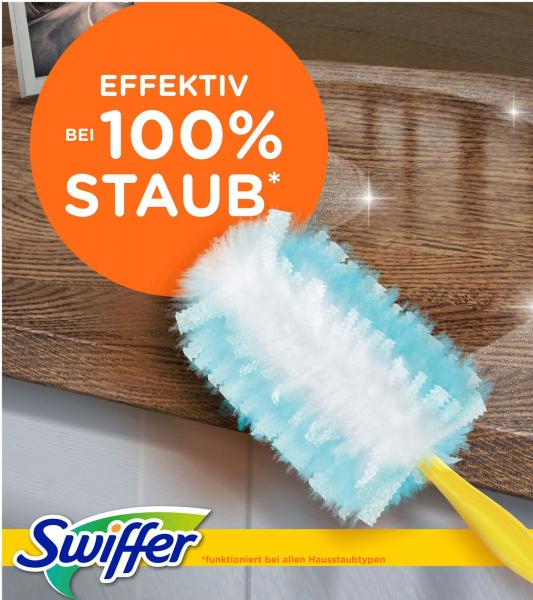 Swiffer Staubmagnet Starterset mit Griff + 3 T&uuml;cher mit Clean & Fresh Duft Haushalt **B-Ware &ndash; gepr&uuml;ft** 8170656 Gelb/Blau