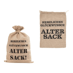 Jute bag, birthday, approx. 30x40 cm