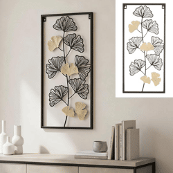 Metal wall decoration in a frame, Design 1, 57 cm