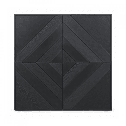 PTMD Wandpaneel Mixa schwarz 90 x 90 cm
