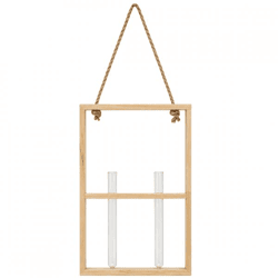 Houten frame met reageerbuis 28 cm