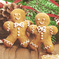 Ginger Bread Men - Lunch-Servietten für Weihnachten - 33 x 33 cm