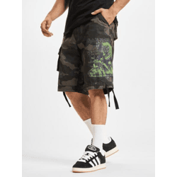 sommerliche Brandit Herren Shorts Reißverschluss Taschen mit Baumwolle Camouflage