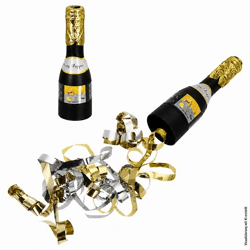 Party Popper Sektflasche, ca. 16cmH