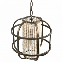 PTMD Hängeleuchte Juli Metall/Holz 46 cm