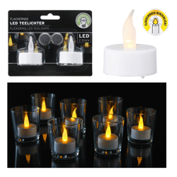 LED Teelicht, 2er Set, weiß
