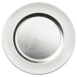 Dekoteller, silber, ca. 33 cmD