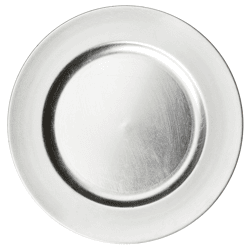 Dekoteller, silber, ca. 33 cmD