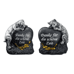 Grabdeko f. Haustiere, 2/s, schwarz, ca. 14 cmH