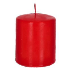 Pillar candle, red, S, approx. 6x8 cm