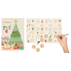 Rubbel Adventskalender zum Aufklappen, ca.30cmH