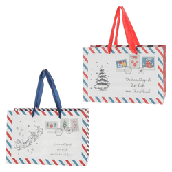 Geschenktüte Weihnachtspost, 2/s, ca. 22x15cm