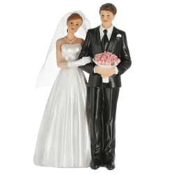 Figur Hochzeitspaar, groß, ca. 8x13cm