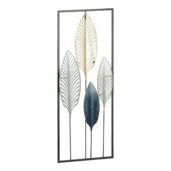 Metal wall decoration in frame, design 3, approx. 75cmH