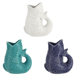 Vase, Fisch, 3/s, L, ca. 13x24cm