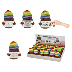 Positive Potato Rainb, Häkelkartof., 4/s, ca.8cmH
