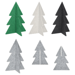 Standing Christmas Tree, 3D, Felt, 4/s, L, approx. 60 cm H