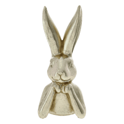 Hasenbüste mit Armen, Gold, groß, ca.9x20cm