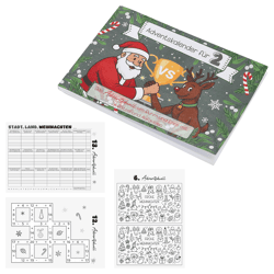 Adventskalender, Adventsduell für 2, ca.21x15cm
