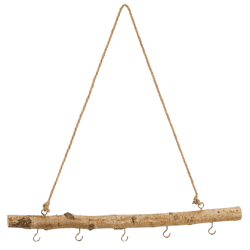 Deko Holz Stange zum Hängen mit Haken, ca.50cm