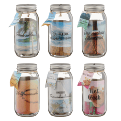 Money box glass dreams&wishes, 6/s, approx. 17cmH