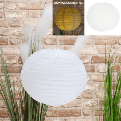 Papier Lampion, weiß, M, ca. 30cmD