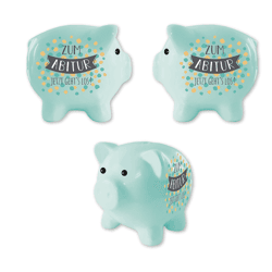 Spardose Sparschwein, Abitur, ca.12cm