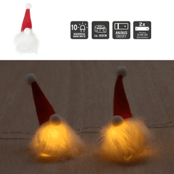 LED Lichterkette, Wichtel, 165cm