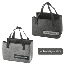 Filztasche, Heimatliebe, 2/s, 40x26,5x21cm 