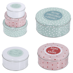 Pastry tin Krims Krams set of 3 round 