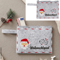 Filztasche Weihnachtspost ca. 16x13cm 