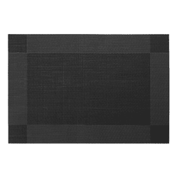 Tischset PVC Design schwarz ca. 45x30cm