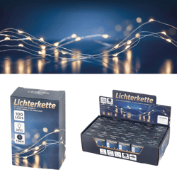 Lichterkette Mikro, 100 LED, TIMER, 1000cm