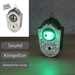 Türklingel, Halloween, Auge, animiert, 18cmH