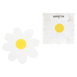 Servietten, Silhouette, Blume, 12er Pack