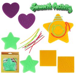 Fidget Sensorik Activity Board, 12tlg, 4/s