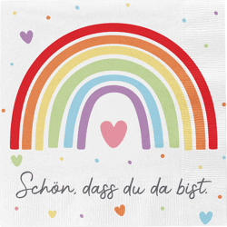 Servietten Regenbogen, 20er Pack