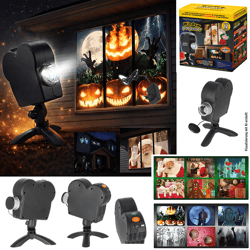Projektor Window, Halloween und Weihnachten