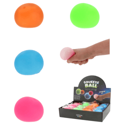 Glow-in-the-Dark Squishy Ball, 4-pack, approx. 6 cm in diameter