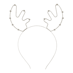 Haarreif Weihnachten Rentiergeweih, silber