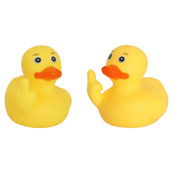 Badeente Mittelfinger, ca. 8cmH